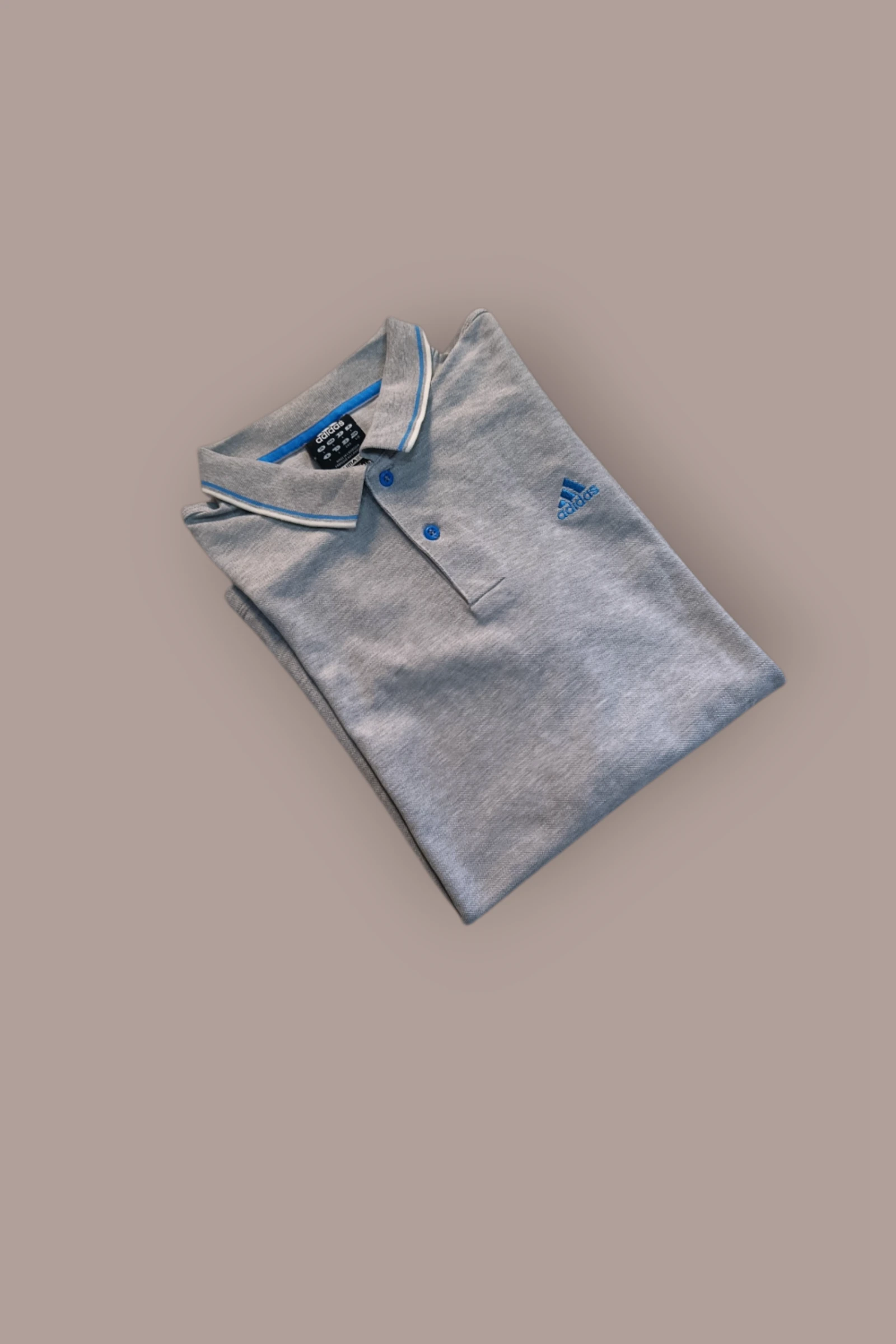 | Polo Adidas Homem | Cor Cinza | Gola Typada | Manga Curta | Desportivo Casual | Tamanho G | – photo 2
